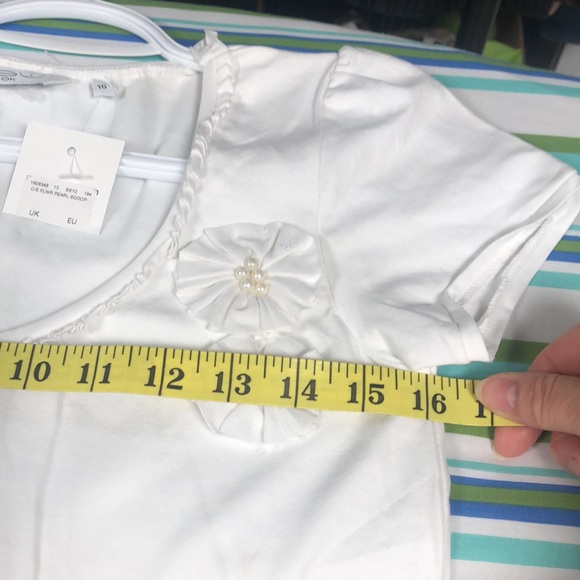 New Look White Uk Top- one of a kind - Picture 6 of 8